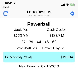 lotto result breakdown